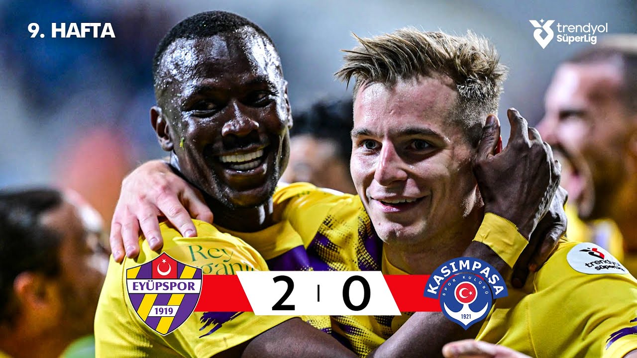 Ey&uuml;pspor (2-0) Kasımpaşa - Highlights/&Ouml;zet | Trendyol S&uuml;per Lig - 2025/26