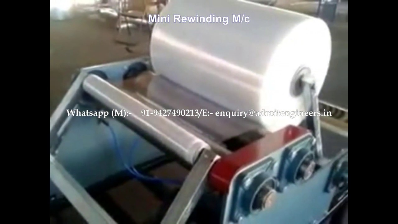 Stretch Film Mini Rewinding Machine