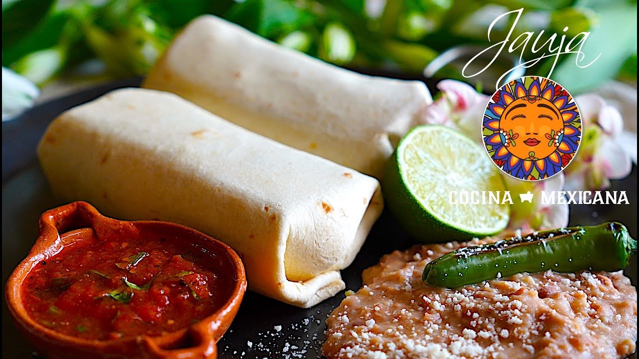 Burritos de Machaca Con Todo y Salsa