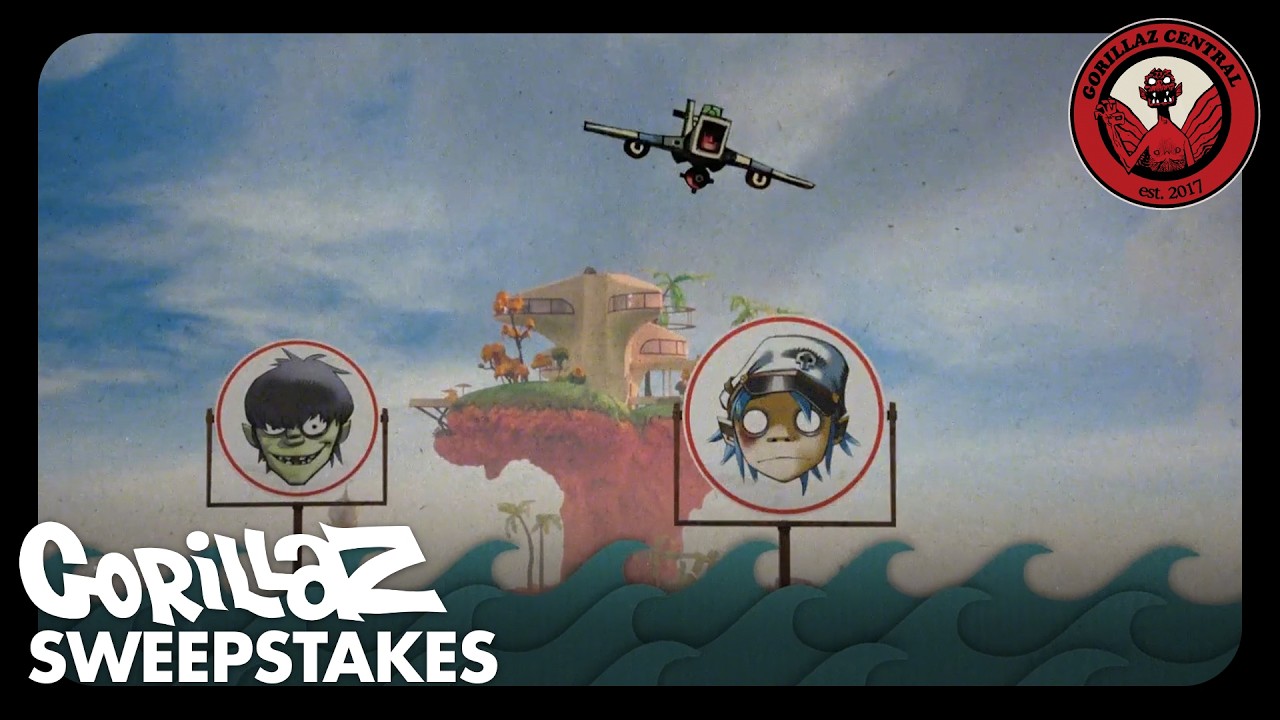 Gorillaz - Sweepstakes feat. Mos Def and Hypnotic Brass Ensemble (Visualizer)