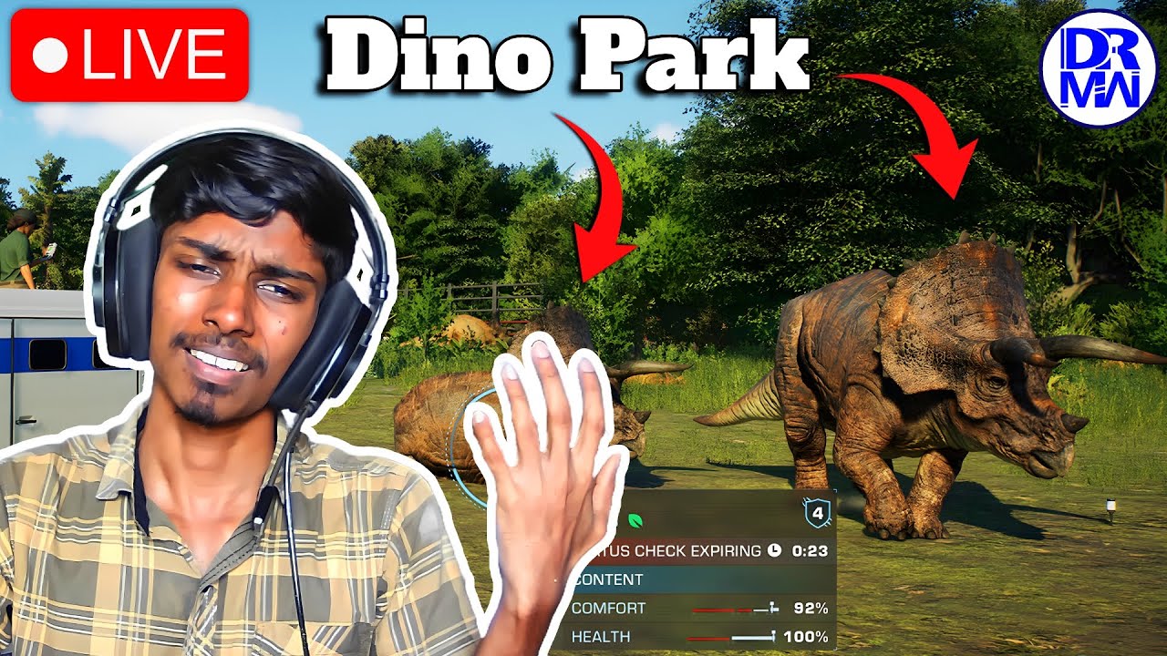 ඩයිනෝසර් උද්‍යානයේ ආදායම් නෑ! | jurassic world evolution 2 Sinhala Live | DR MaxWave Gaming