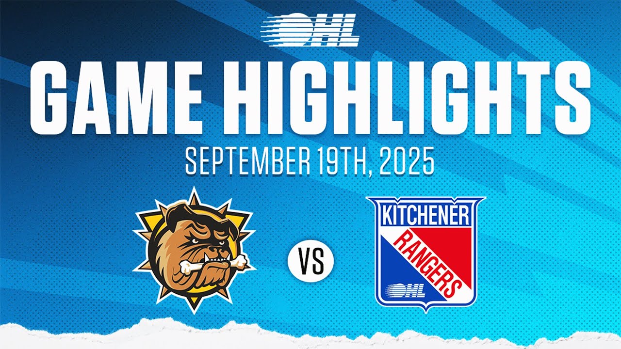 Лучшие моменты OHL: Brantford Bulldogs против Kitchener Rangers 19 сентября 2025 г.