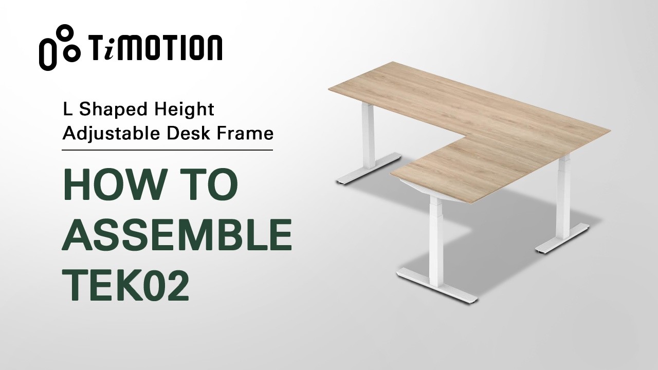 L Shaped Height Adjustable Desk Frame Kits - TEK02 │ TiMOTION