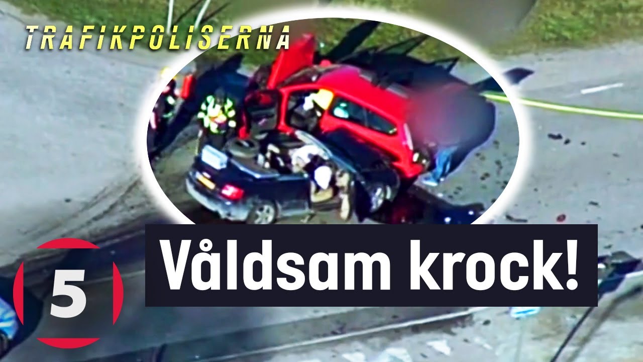 Berusad förare orsakar katastrofal krock! | Trafikpoliserna | Kanal 5 Sverige