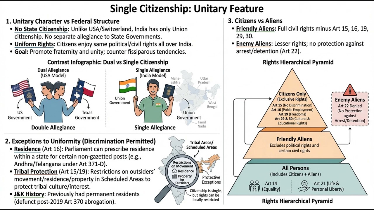 Citizenship (pol-g2.7) || Indian Polity