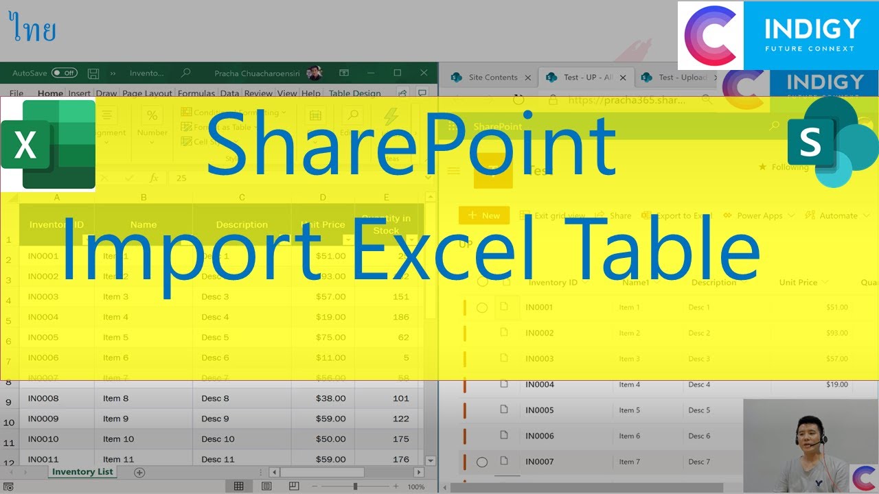 EP.8 - [SharePoint] นำ Excel Table ไปสร้าง SharePoint List ใน 2 Clicks