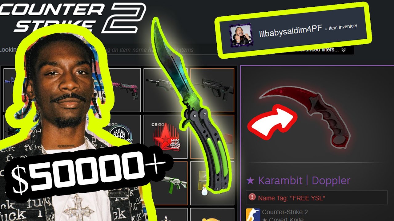 Reacting to BruceDropEmOff's Counter-Strike Inventory!