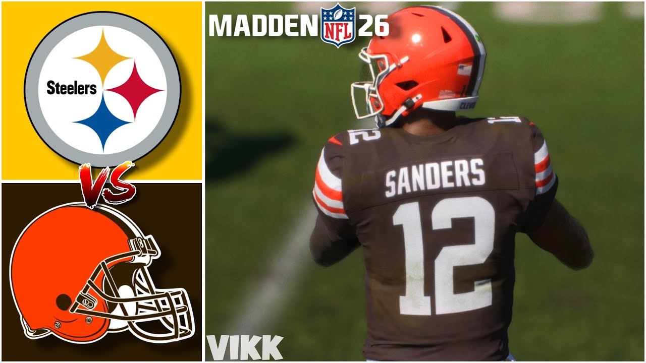 Steelers vs Browns Week 17 Simulation (Madden 26)