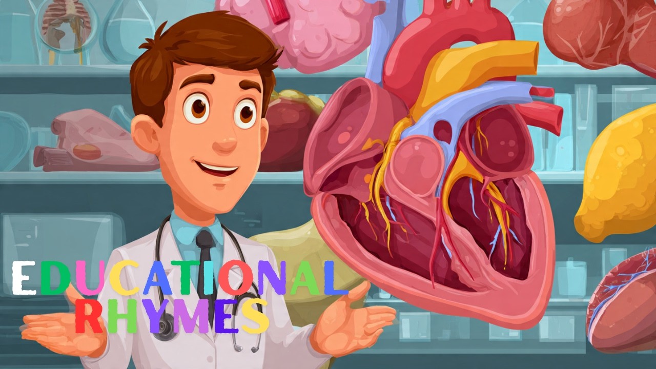 Healthy Body Song for Kids 🧠👀🖐️🦵 Learn How Our Body Works & Stays Strong 🎶
