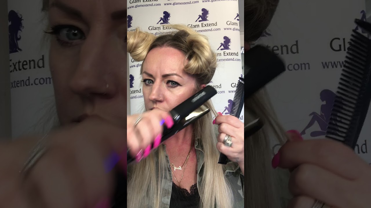 How to straighten your hair with Sam from Glam Extend