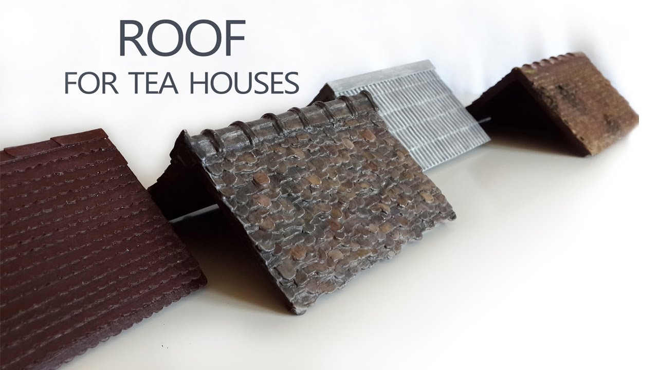 4 Варианта кровли для чайных домиков из пробочного картона