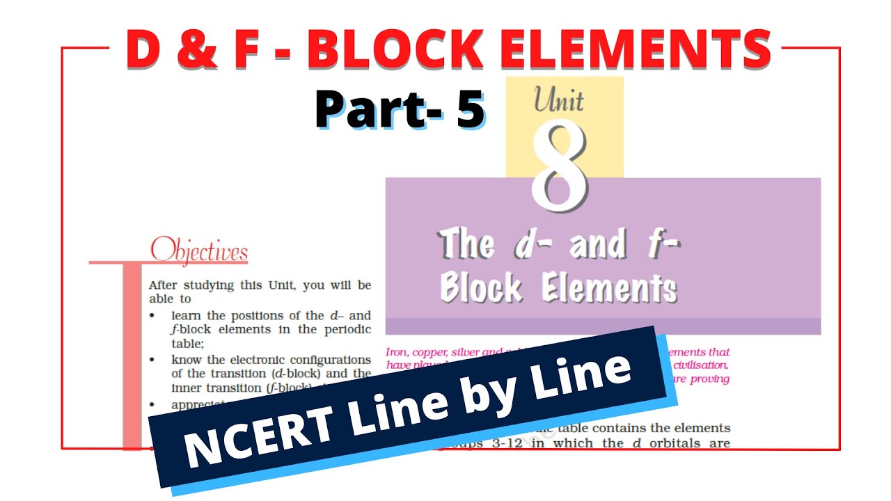 d and f block elements class 12 | Part 4 |  Oxidation state of d block elements