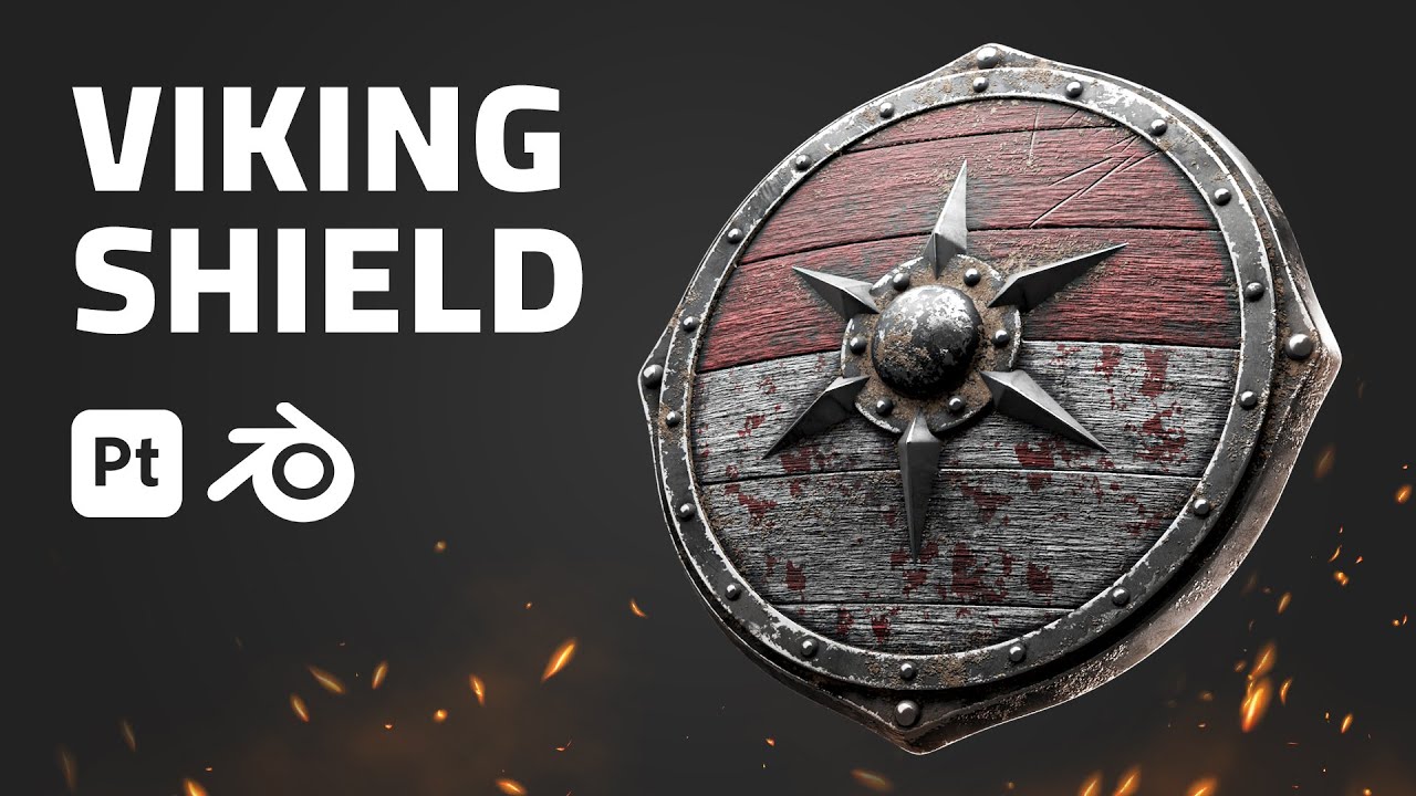 Моделирование и текстурирование щита викинга в Blender и Substance Painter