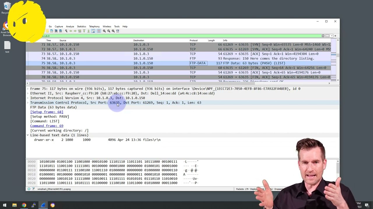 Network Fundamentals 10-20: DEMO: Wireshark, FTP