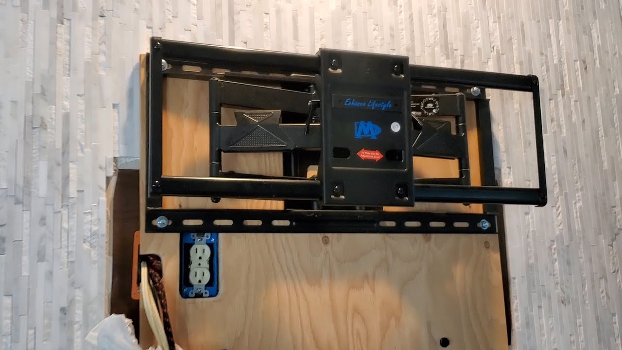 TV Wall Mount Full Motion installation in new rent house, MD2298 Mounting Dream