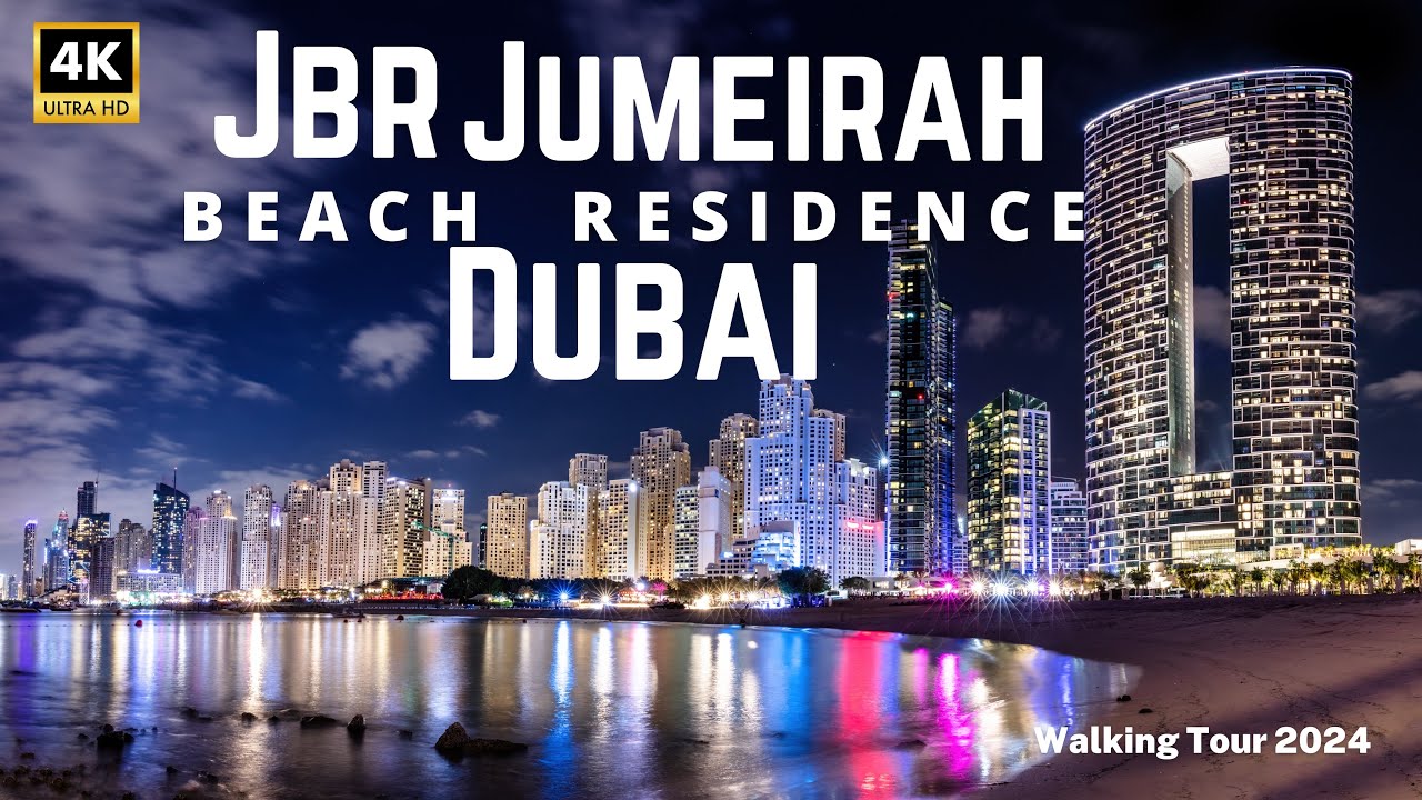 Jbr jumeirah beach residence dubai | uae | 4k dubai | walking tour 2024
