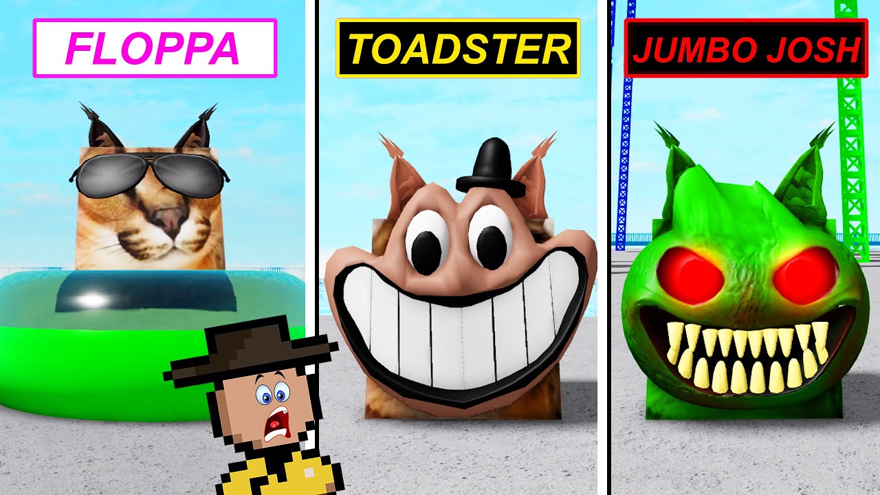 QUAL é o MELHOR MORPH do PARQUE AQUÁTICO? (Roblox  Find The Floppa Morphs)