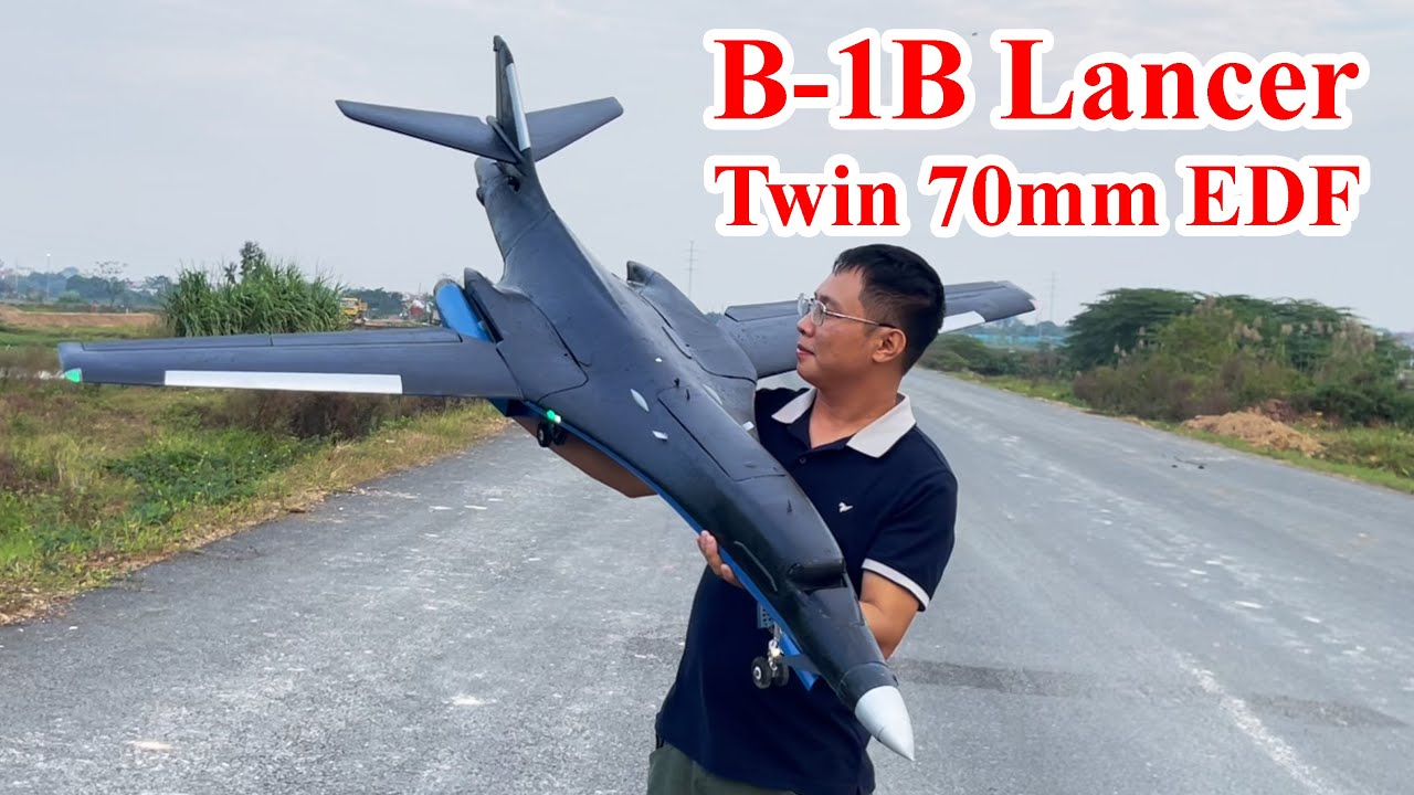 B-1B Lancer Twin 70mm EDF - Bay thử sau đại tu | #4dmodel #DIY #rcplane