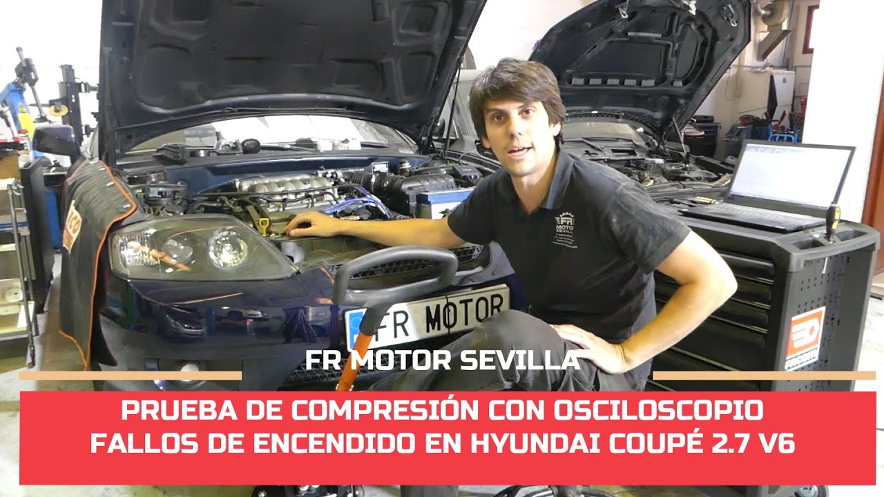 PRUEBA DE COMPRESIÓN CON OSCILOSCOPIO EN HYUNDAI COUPE 2.7 V6