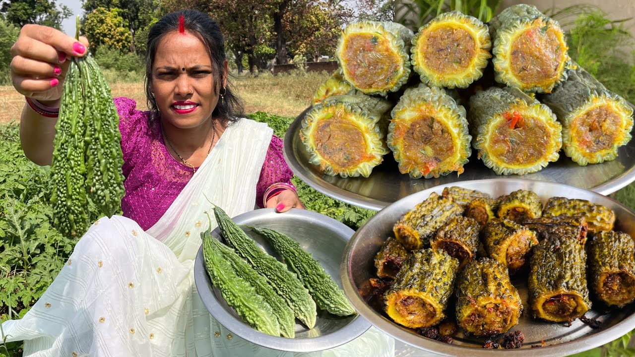 भरवां करेला बनाने का ऐसा तरीका जिसे देखते ही आपके मुंह में पानी आ जायेगा — Bharwa Karela Recipe 😋🤤