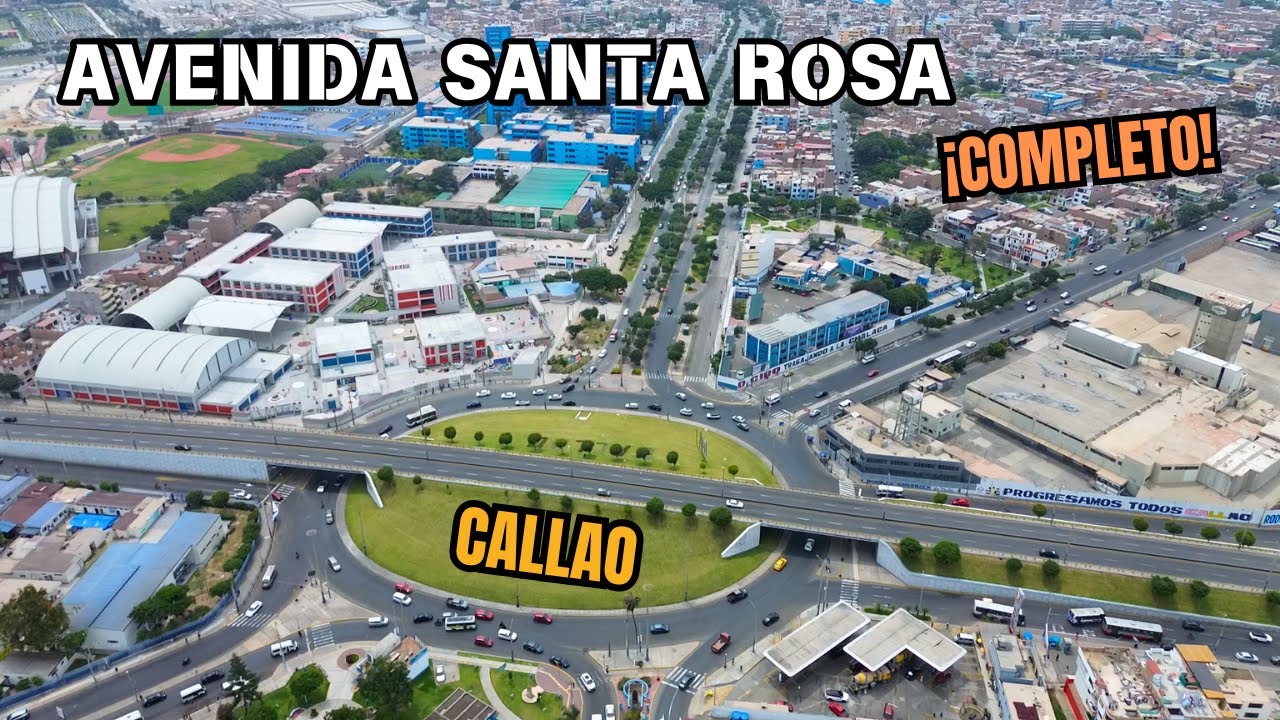 ¡De la Costa Verde al nuevo aeropuerto! | Vistas aéreas de la avenida Santa Rosa | Callao Perú 2025