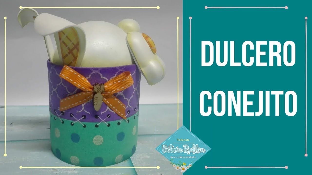 Dulcero Conejito Hecho con LATA DE LECHE