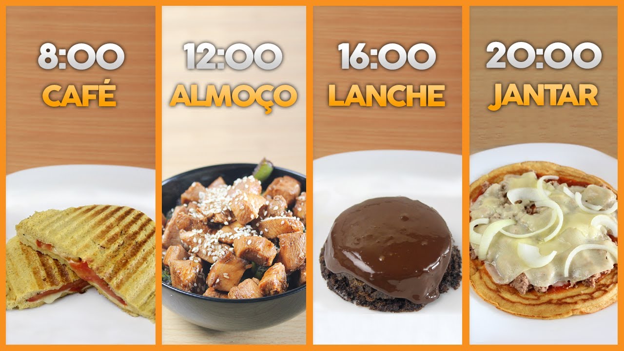 CARDÁPIO FITNESS FÁCIL! | Receitas Fit de Café da Manhã, Almoço, Lanche e Jantar!