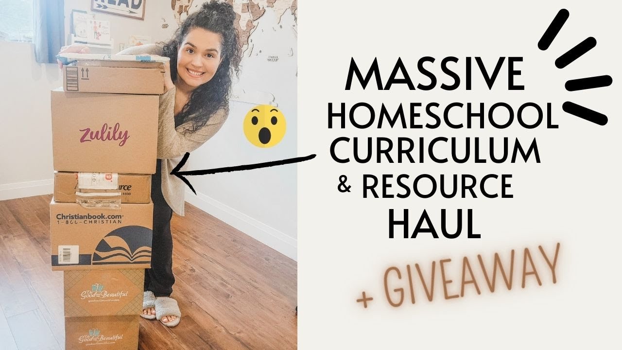 *MASSIVE* HOMESCHOOL CURRICULUM & RESOURCE HAUL Unboxing | Our 2023-2024 Curriculum Picks + GIVEAWAY