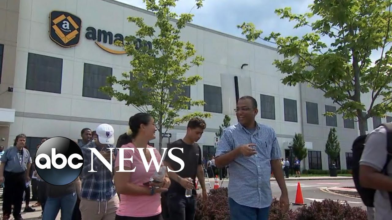Amazon hires thousands of people on the spot