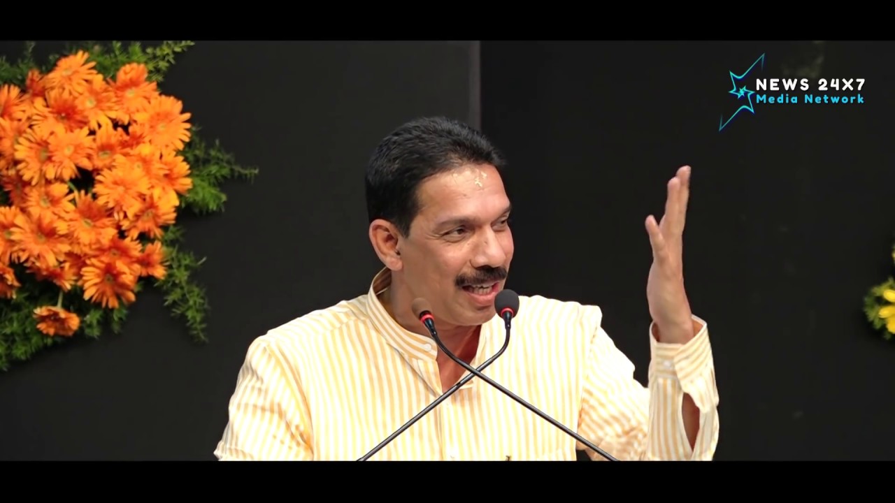 M.P Nalin Kumar Katil.. in Dharmasthala at Pragati Raksha Kawacha Program..