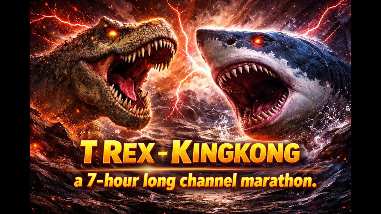 T REX - KINGKONG - a 7-hour long channel marathon.Ancient World of Animals documentary. @trungkienai