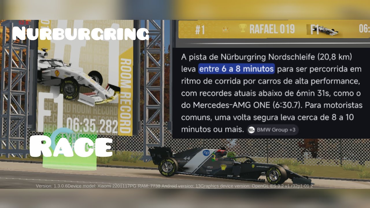 #nürburgring #racing fórmula 1 #carparkingmultiplayer2 