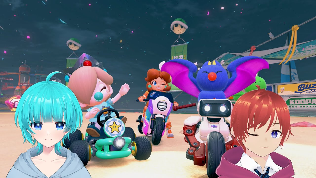 【マリオカートワールド/参加型】月曜の夜はシオンとしずくでマリカだ～! #マリオカートワールド #マリカワールド #参加型  #vtuber #ライブ配信