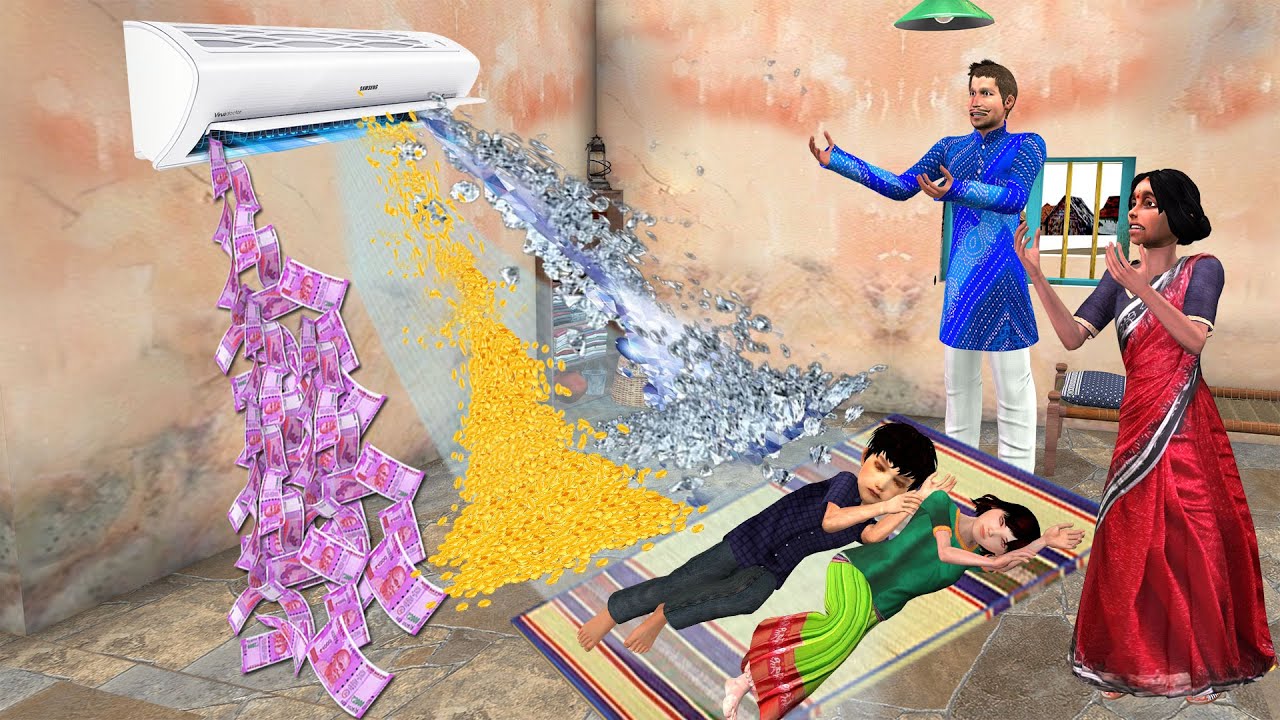 गरीब का एसी Garib Ka AC Hindi Kahani Moral Stories Garib AC Hindi Kahaniyan New Funny Comedy Video