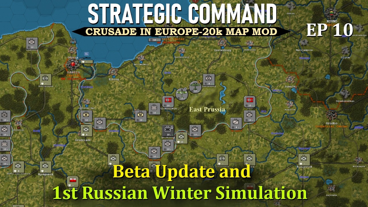 Strategic Command War in Europe-Crusade in Europe Mod 'Beta Update and 1st Russian Winter Simulation