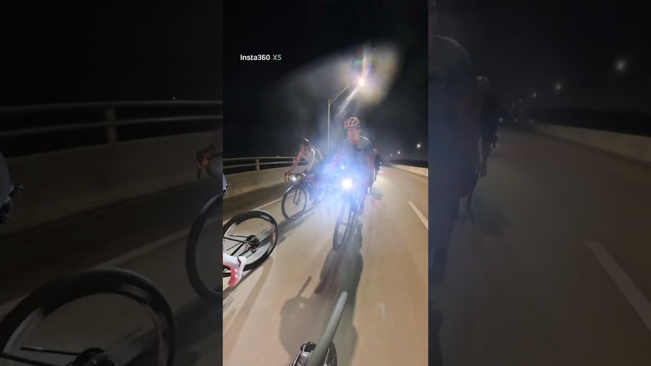 Orlando Airport group ride 12/10/25 full video rear view, crash ends ride early