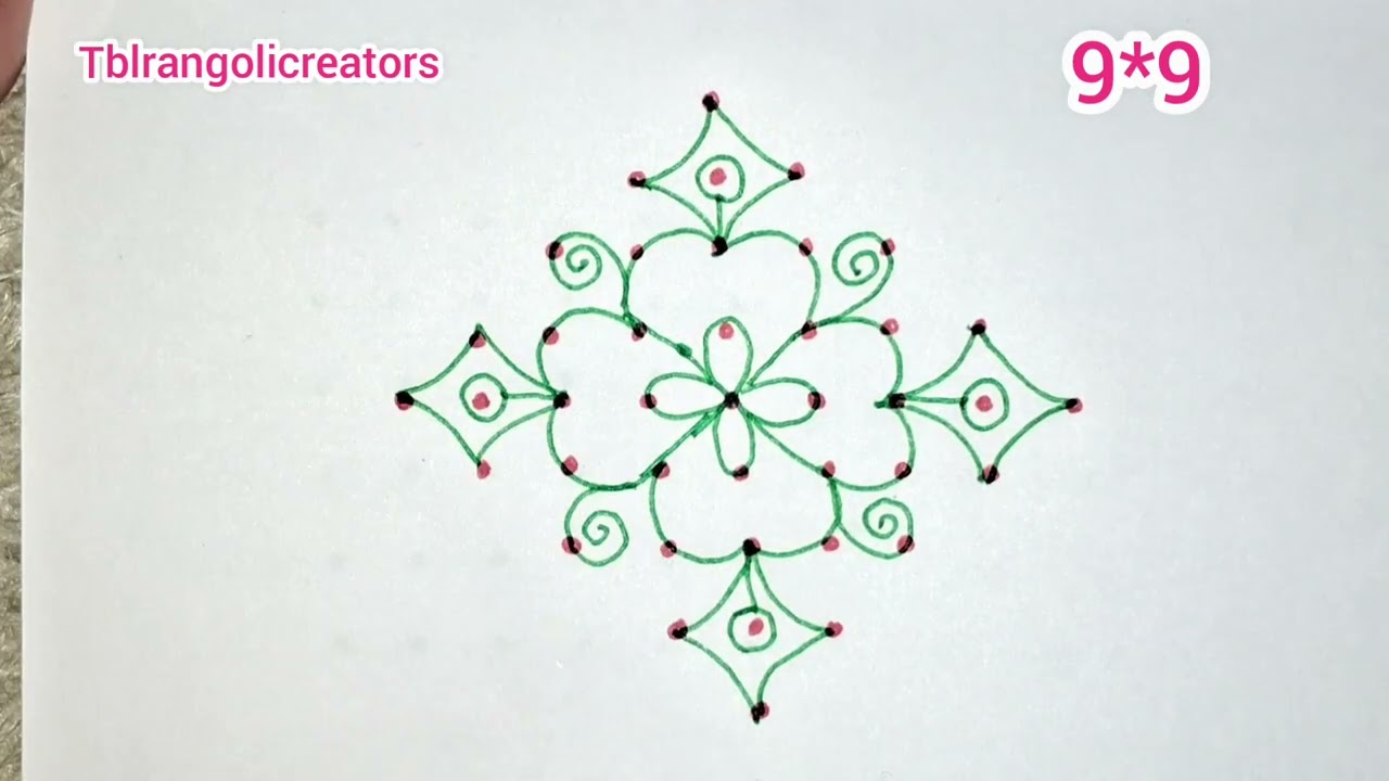 Shivarathri special Rangoli design's 🌺chukkala muggulu design's 🌺kolangal design's 🌺9*1 dot rangoli 