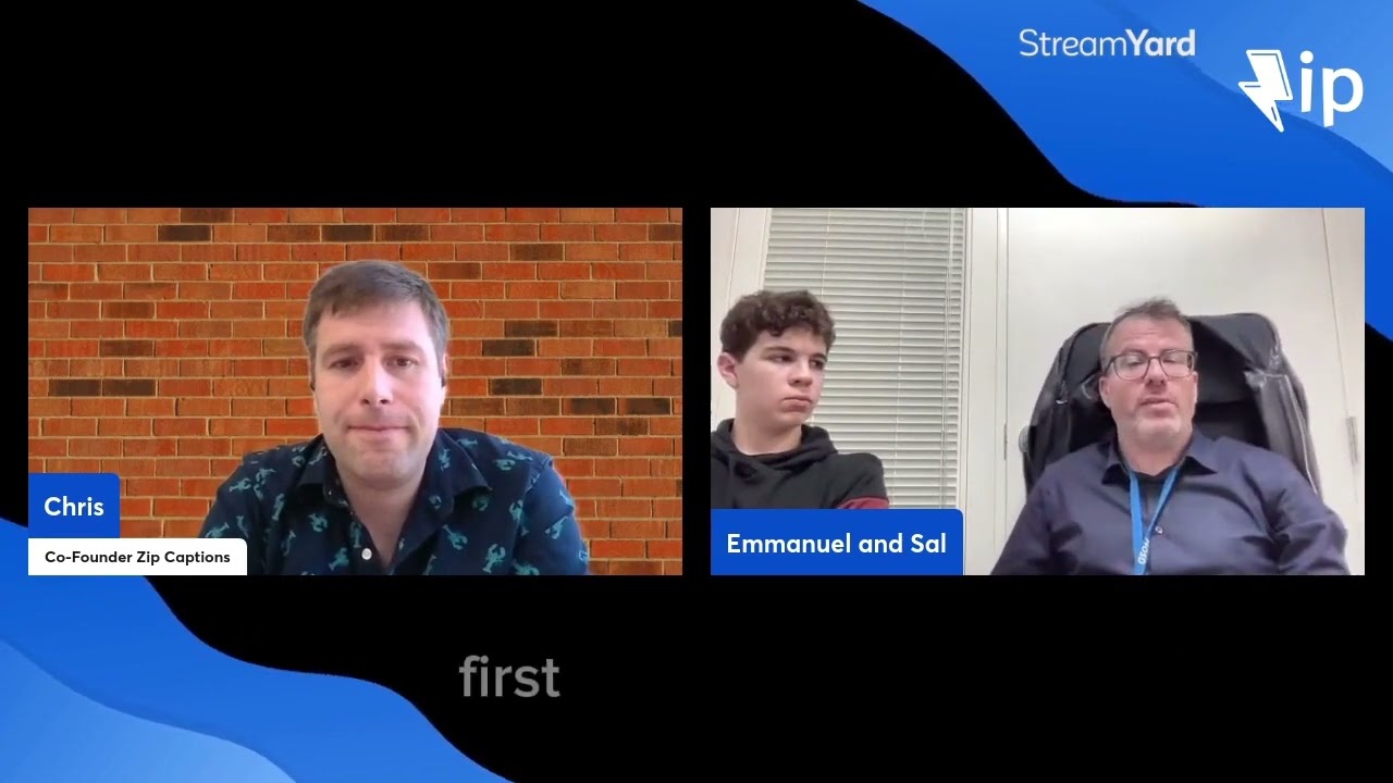 Interview with Sal & Emmanuel about Hearing Loss & Captions