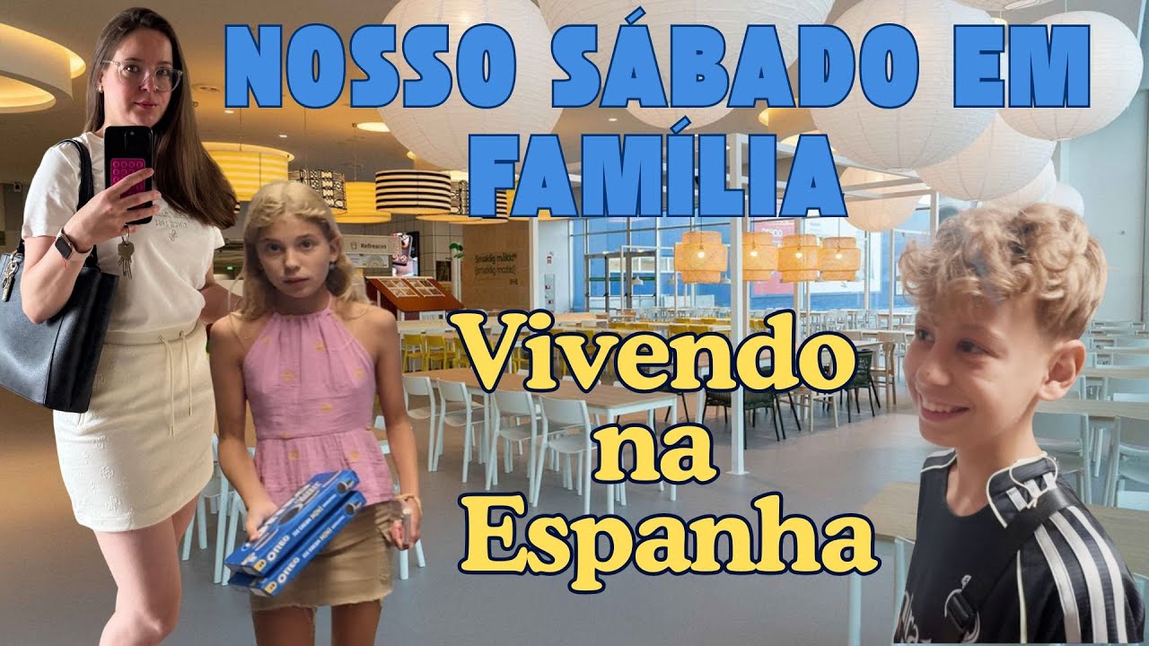 VLOG | Nosso Dia em Família na Espanha 💛 IKEA, Pet Shop e Mercado no El Corte Inglés!