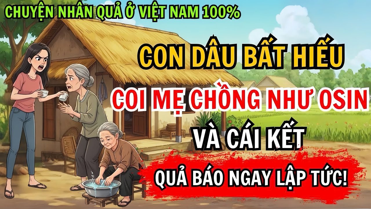 Chuyện Nhân Quả: Con Dâu Bất Hiếu, Coi Mẹ Chồng Như Osin Và Cái Kết Quả Báo Ập Đến Ngay Lập Tức!