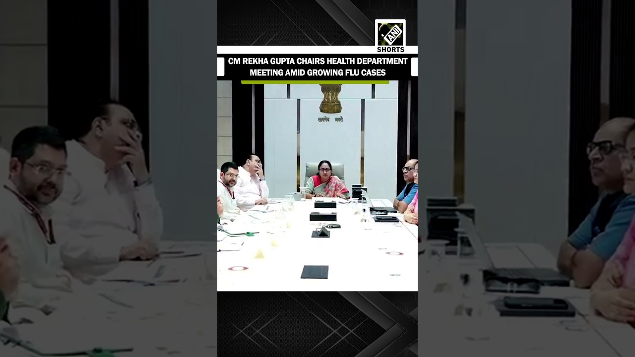 Delhi CM Rekha Gupta chairs Health Department meeting regarding preparedness amid growing flu cases