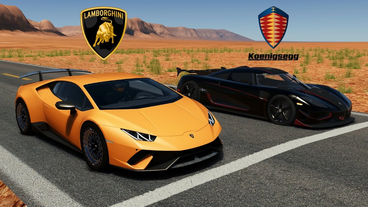 2000HP LAMBORGHINI HURACAN VS 2000HP KOENIGSEGG AGERA RSR DRAG RACE
