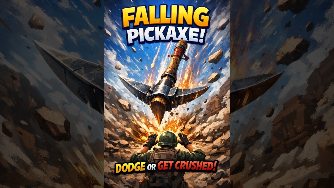 Minecraft | Falling Pickaxe LIVE |  #shorts #shortslive #todaylive