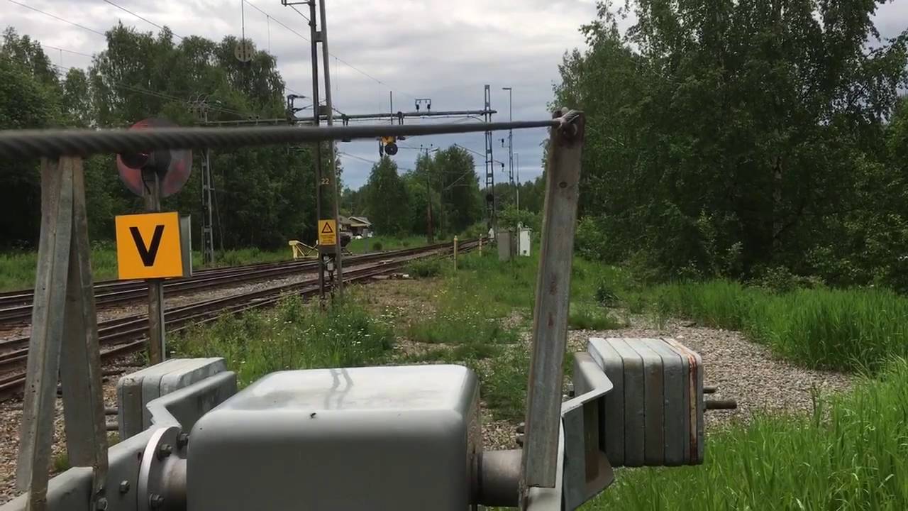 Level Crossing, Altunavägen, Älvsbyn, Norrbotten, Sweden