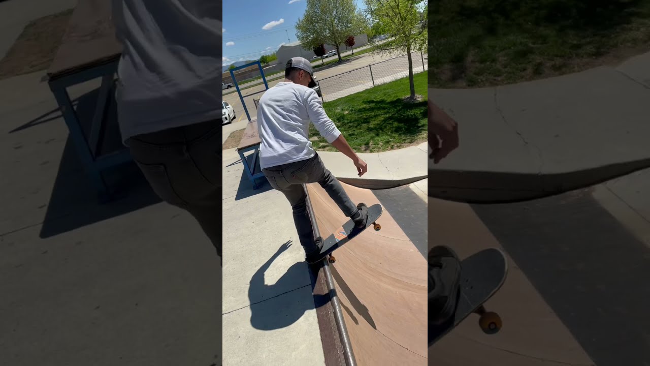 How to drop in on a half pipe