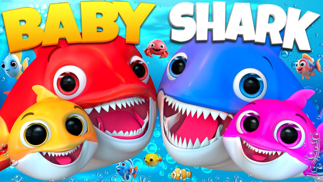 Baby Shark Splash Doo Doo  , Happy Birthday Song - Nursery Rhymes - #shorts  #kids #trending  #song