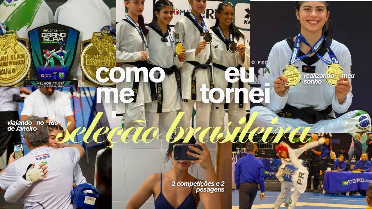 SOU TITULAR DA SELEÇÃO BRASILEIRA ADULTO E SUB21 DE TAEKWONDO🥇 viagem| perca de peso| lutas| rotina