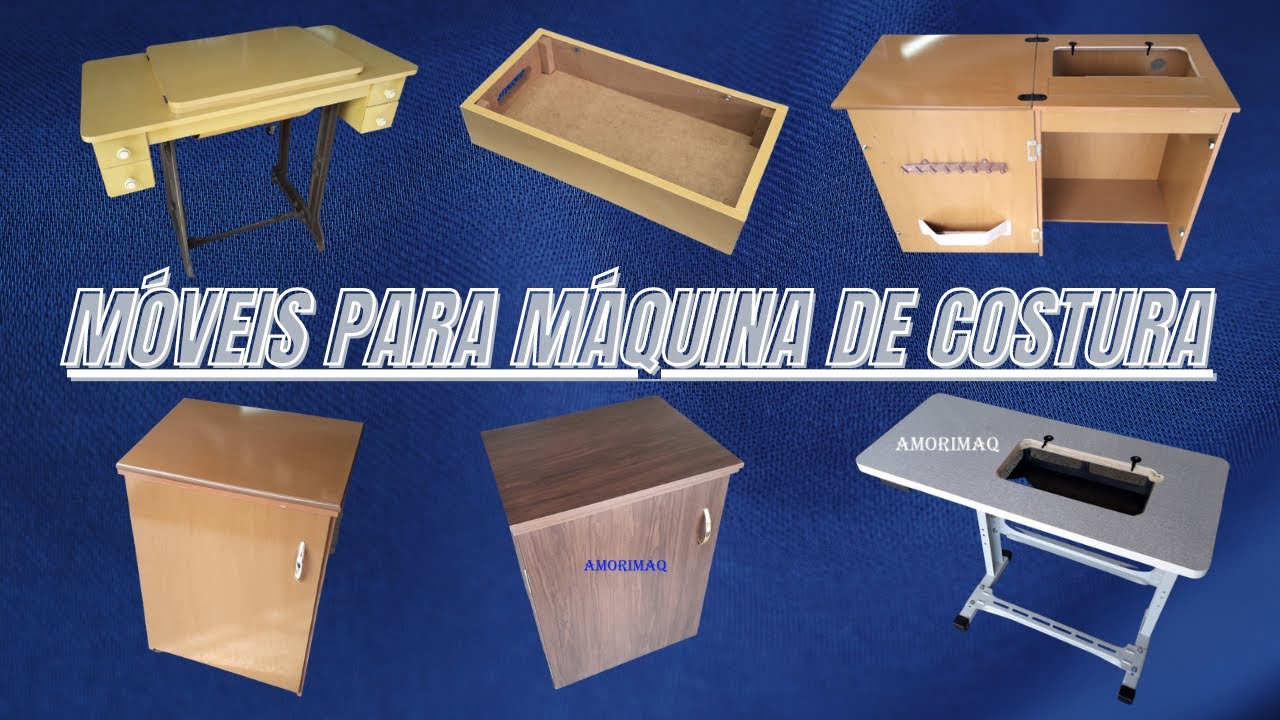 Móvel Gabinete Madeira Para Máquina de Costura Singer Elgin Vigorelli Leonam