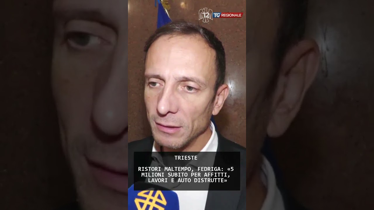 RISTORI MALTEMPO, FEDRIGA: «5 MILIONI SUBITO PER AFFITTI, LAVORI E AUTO DISTRUTTE» | 28/11/2025