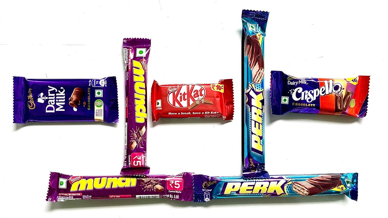 Dairymilk vs Munch vs Kitkat vs Perk vs Crispello